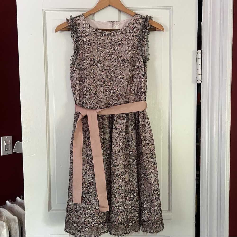 Next Direct Girls Floral Lacy Lined Dress in Size 14 Years